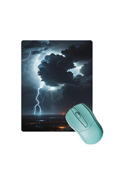 SonicTouch Mouse Pad χωρίς ραφή με θέμα το Moon Star Lightning - 17x21cm Αντι...