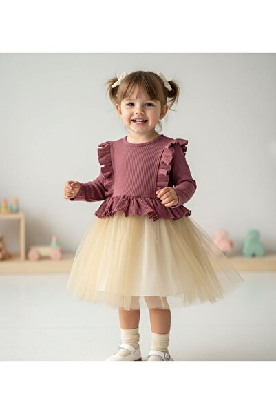 berylink فستان بناتي بتنورة توتو