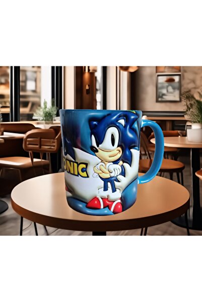 Mugs and love Sonic kaliteli baskı porselen kupa