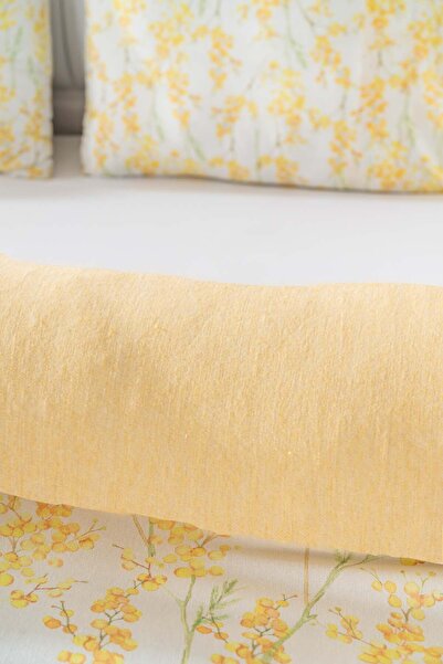 Rivaİstanbul Lorisa Yellow Single Duvet Cover Set Cotton