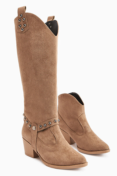 Limoya Γυναικείες μπότες Caarina Mink Suede - Αφαιρούμενες μπότες, μποτάκια