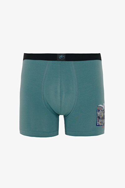 Penti Men's Jurassic Dinosaur Patterned Double Boxer