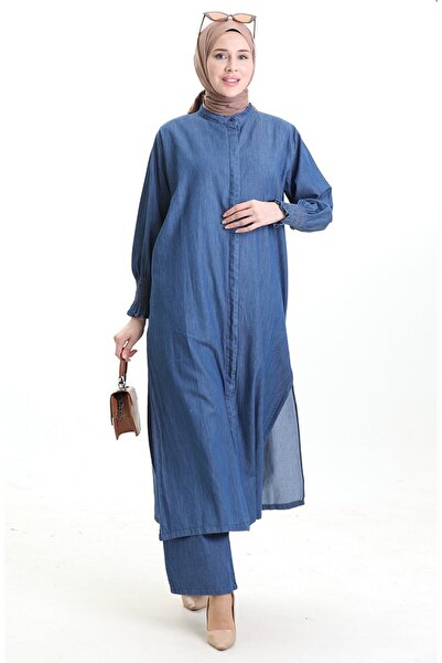 sefamerve Διπλό Σετ 260625-03 Navy Blue