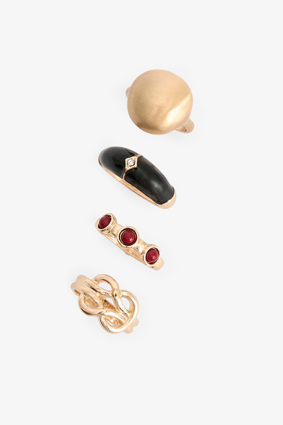 Penti Altın Rengi Ines 5'li Yüzük Seti