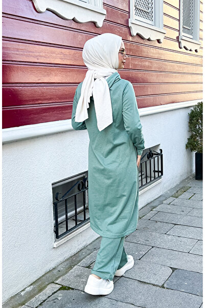 sefamerve Hooded Tracksuit Suit 3077-04 Green