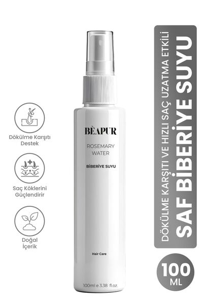 BEAPUR Biberiye Suyu | Dökülme Karşıtı & Saç Uzamasını Destekleyen Etkili Saf...