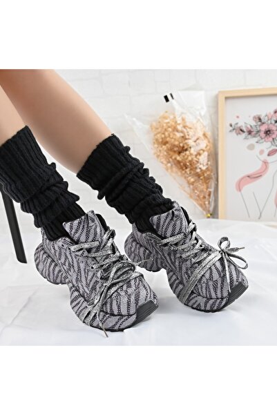 Tmall Pantofi sport pentru femei, din piele ecologică, D1390, model zebră