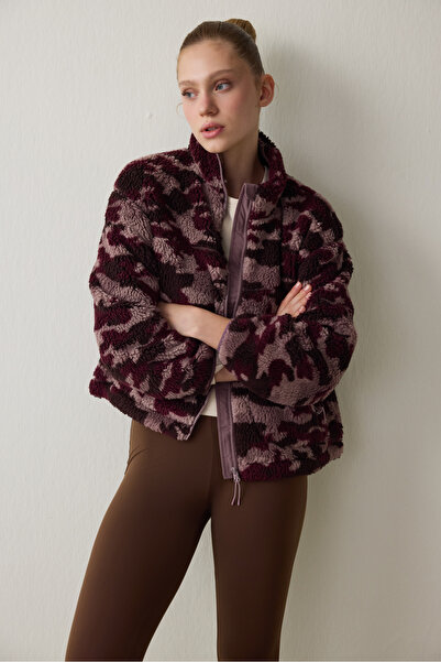 Penti Μπουφάν με φερμουάρ ψηλός λαιμός με θερμικό αποτέλεσμα καμουφλάζ