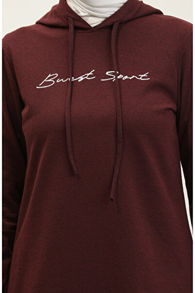 sefamerve Renk Garnili Eşofman Takm 3080-08 Mürdüm