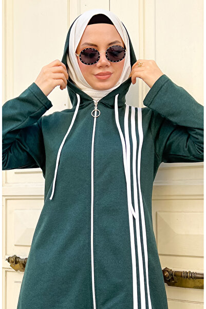 sefamerve με κουκούλα Σετ αθλητικής φόρμας 3077-03 Nefti Green