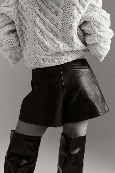 H&M Leather shorts