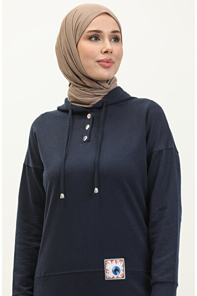 sefamerve Kapüşonlu Eşofman Takım 3036-05 Lacivert