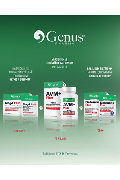 Genus PHARMA مجموعة جينوس كاملة للصحة - دعم الطاقة والمناعة