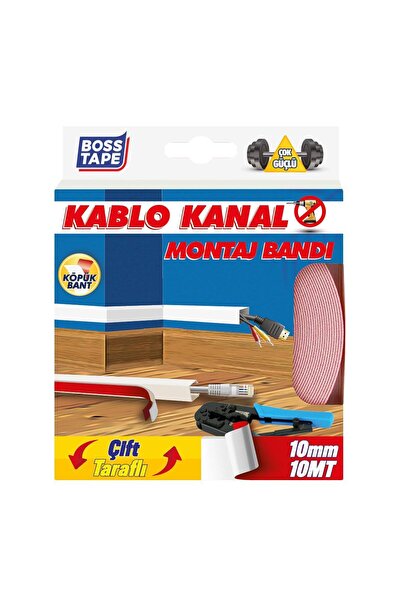 Boss Tape Kablo Kanal Montaj Bandı En:10mm Boy:10mt