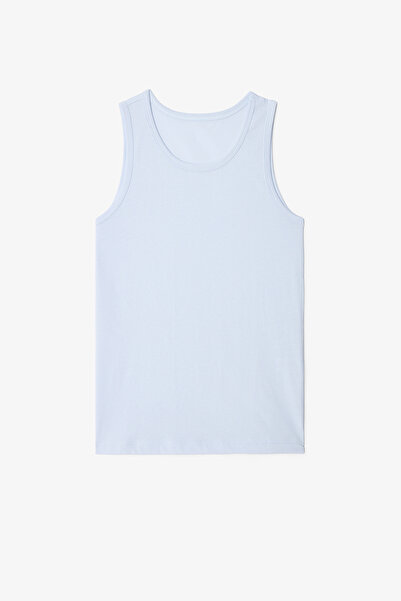 Penti Boy's Moo Farm Cow Patterned Thick Strap Cotton 2-Piece Undershirt