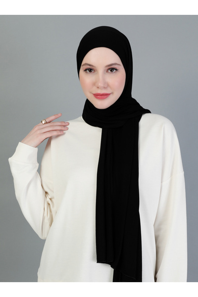 Mervin Şal Black Basic Combed Shawl
