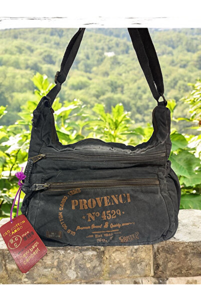 Old Cotton Quality Vintage Antique Casual Travel School Messenger Bag 28 cm X 26 cm