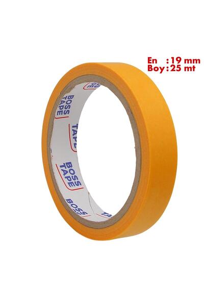 Boss Tape Washi Turuncu Renkli Kağıt Bant En:19mm Boy:25mt
