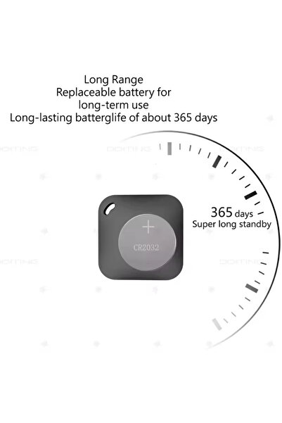 Choice Black Smart Tag for iOS – GPS Tracker for Car, Bike, Wallet, Works with Find My