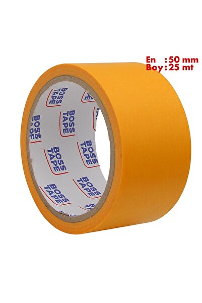 Boss Tape Washi Turuncu Renkli Kağıt Bant En:50mm Boy:25mt