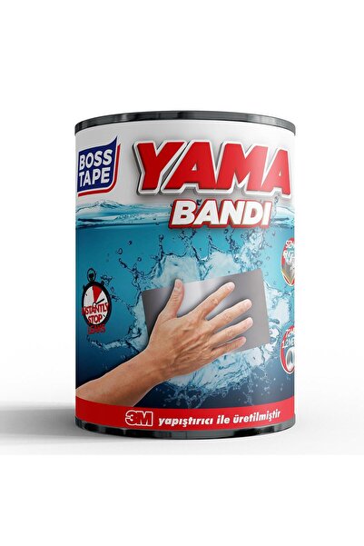 Boss Tape Suya Dayanıklı Yama Bandı Suyu Kesen Güçlü Bant 3M Yapışkanlı En:72...