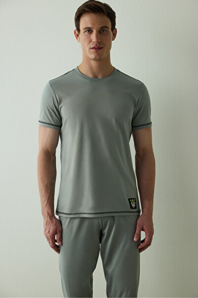 Penti Ανδρικό σετ πιτζάμες με μακρυμάνικο βαμβακερό σετ