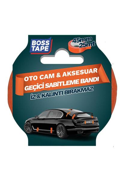 Boss Tape İz Bırakmaz Turuncu Geçici Aksesuar Sabitleme Bandı En:45mm Boy:25mt