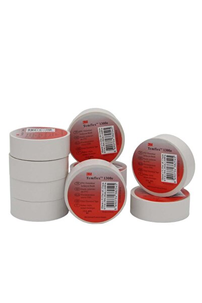 3M Elektrik Bandı 10 Adet Beyaz Renk 18mmx9,15mt