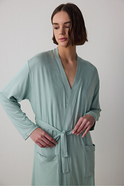 Penti Light Mint Lenna Maternity Maternity Dress with Tie Detail Long Sleeve Dress