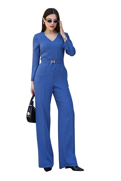 lodmela Nursel Ergin Special Design Jumpsuit 6050-Indigo