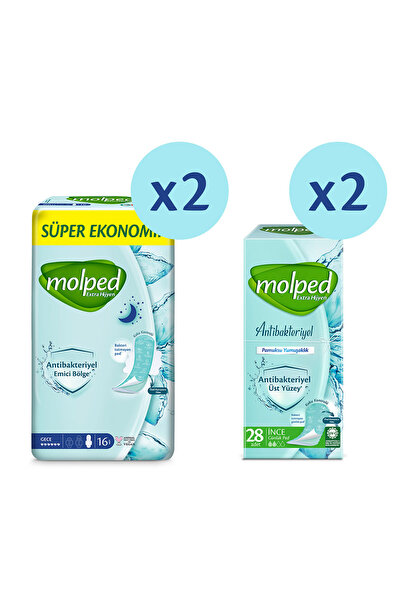 Molped EXTRA HİJYEN KARMA PAKET (32'Lİ GECE + 56'LI GÜNLÜK)