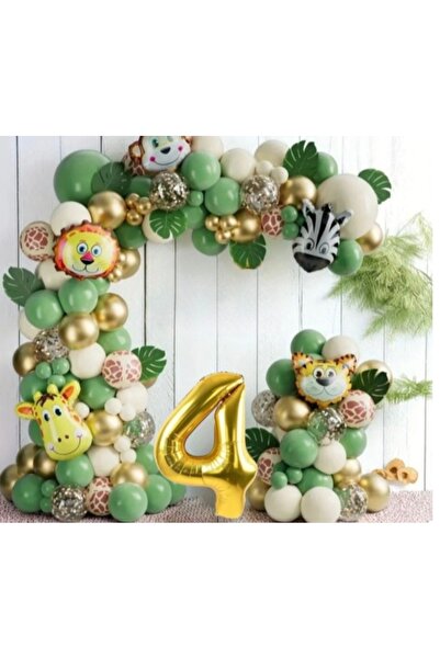 SİNDA Lüx Safari Doğum Günü Konsepti - Yaş Günü Doğum Günü Kutlama Partisi Seti