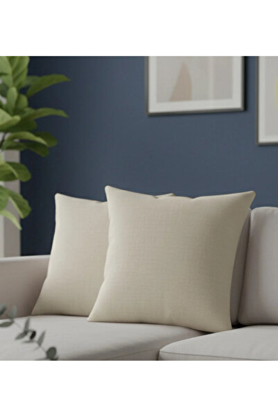 Markaev Natural Textured Cotton Throw Pillow Cover Set of 2