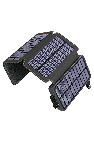 GALİZİADONNA Baterie externă solară Power Bank 20.000 mAh 4 panouri