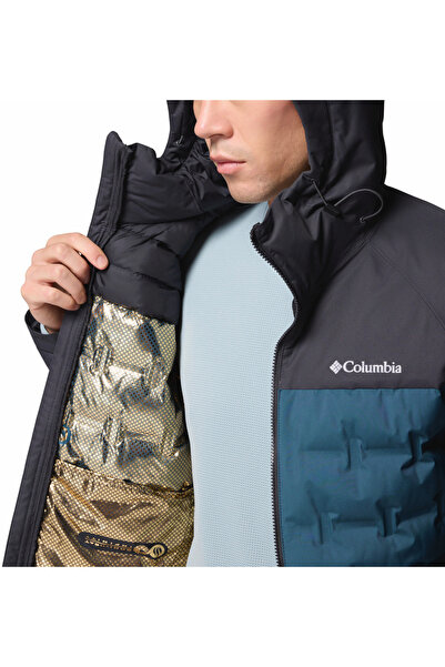 Columbia Men's Outdoor Goose down Coat Wm7857 Grand Trek Iii down Hooded Jacket 2086111429