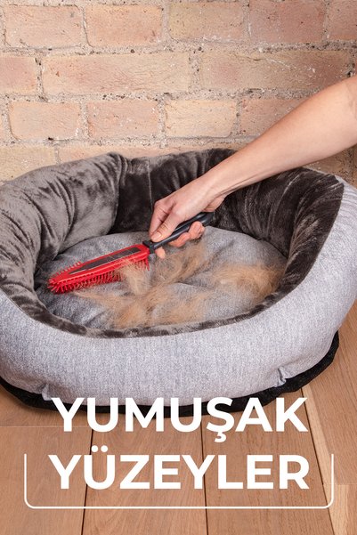 Vileda 8 Paket Pet Pro Elektrostatik Tüy Toplayıcı Fırça, Dar alanlar için ideal, Yıkanabilir, Uzun