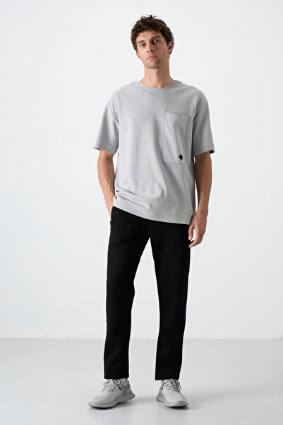 AIR JONES Carlo Black Lace Men's Tracksuit Bottom - 84942