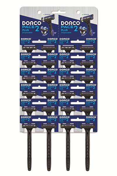 Dorco Pace 2 Plus ÇİFT BIÇAKLI KULLAN AT KARTELA 24*1 PAKET