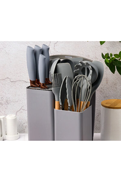 OEM 19-piece kitchen utensil set with chopper and storage stand included GRI