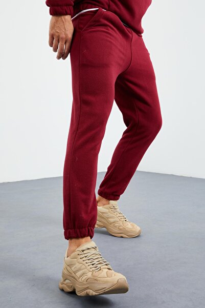 TOMMY LIFE Ανδρική φόρμα αθλητικής φόρμας Redbud Half Zipper Stand Collar Rubber Leg Fleece - 85159