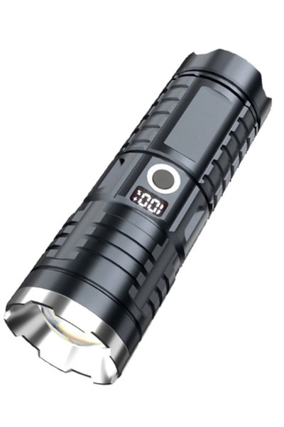 OEM Telescopic zoom flashlight F 916A battery percentage display