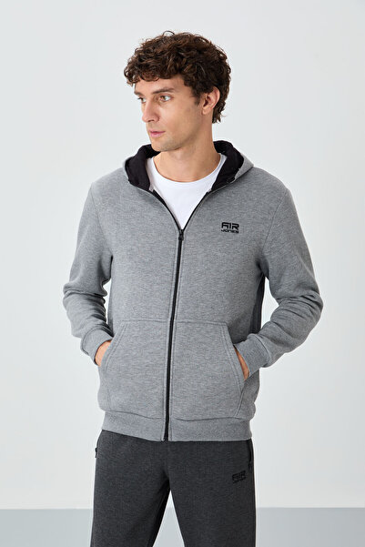 AIR JONES هيكتور جراي ميلانج سويت شيرت رجالي مرتفع - 88139