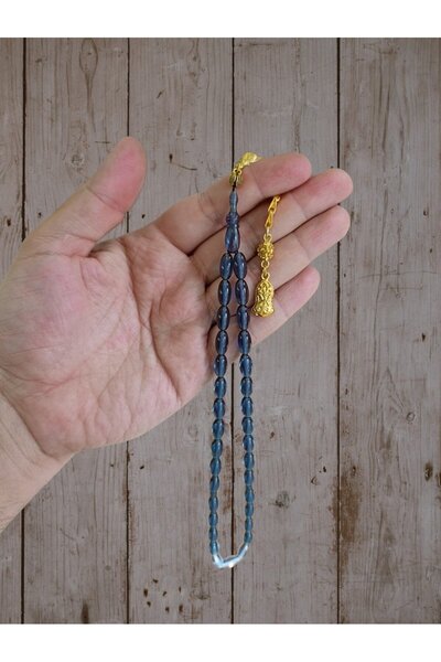 Anemore Collection سبحة من العقيق الأحمر اللون الأزرق هدية T-835