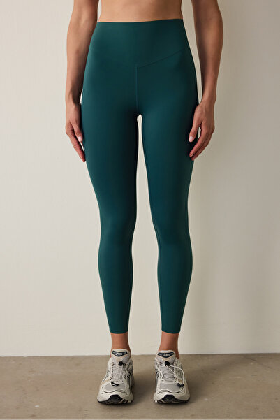 Penti Dark Green Mid Support Pocket High Waist Leggings