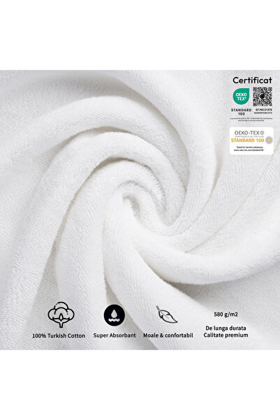 OEM Set 6 premium towels, Pure Terry, 100% cotton, 580gr/m2, very soft, OEKO-TEX certified
