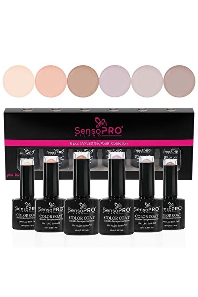 SensoPRO Milano Set de 6 oje semipermanente SensoPRO Milano, culoarea Nude Seduction, 10 ml