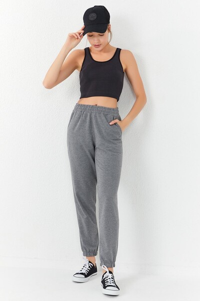 TOMMY LIFE Smoked Basic Zero Sleeve Skinny Fit U Collar Women's Crop Top Undershirt - 97160
