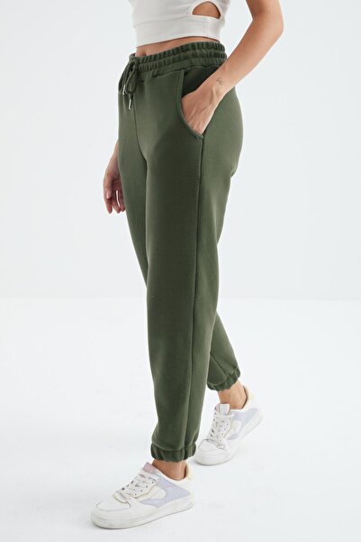 TOMMY LIFE High Waist Lace-up Jogger Women's Sweatpants - 94622