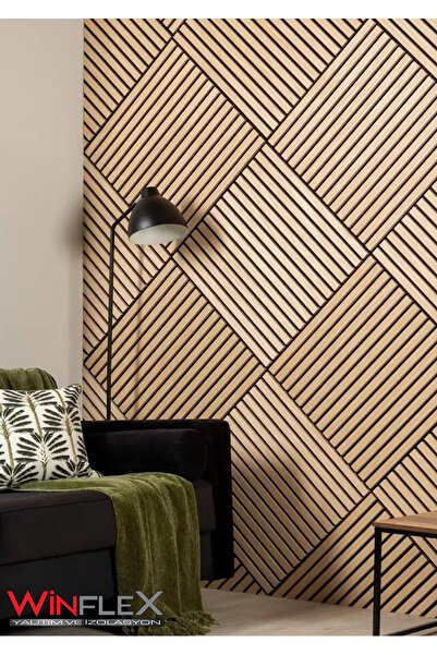 WİNFLEX Mini Eko Akustik Ahşap Panel Safir Meşe - 60x60cm
