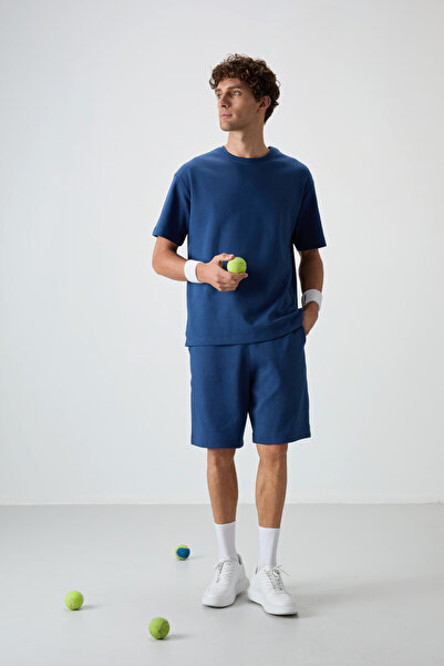 AIR JONES Βαμβακερό Σετ Ανδρικό Σορτς Βαμβακερό Κοινοβούλιο Oversize - Χοντρή...